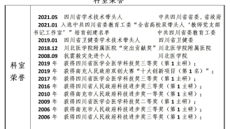 科室荣誉